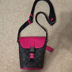 Coach Black and Pink Crossbody Bag